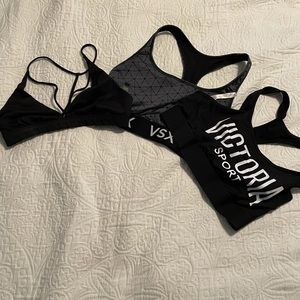 Victoria’s Secret sports bras. Size small/medium